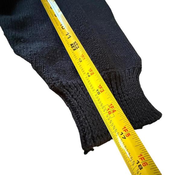 Vintage Bonnie Boerer PRÊT Art Deco Sweater Medium – Sequin Flapper Face Knit - Picture 6 of 7